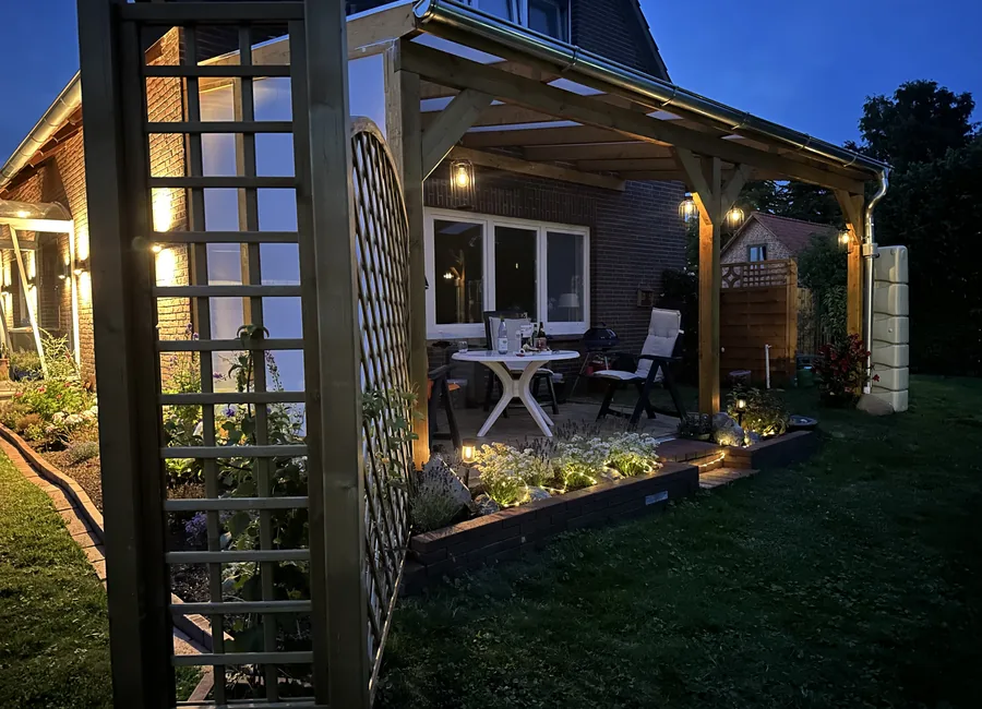 Terrasse im Abendlicht