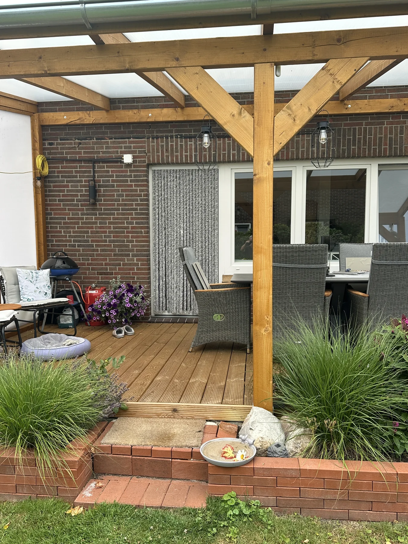Nachher: Die Mitte der Terrasse